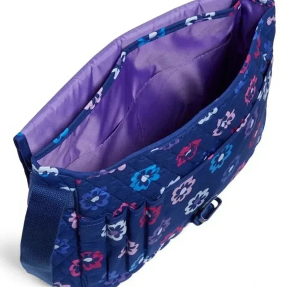 Vera Bradley Ellie Flowers Messenger Bag New with Tags - Picture 3 of 14